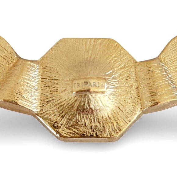 Vintage TRIFARI Art Deco Revival Necklace & Earrings Set - Picture 3 of 9